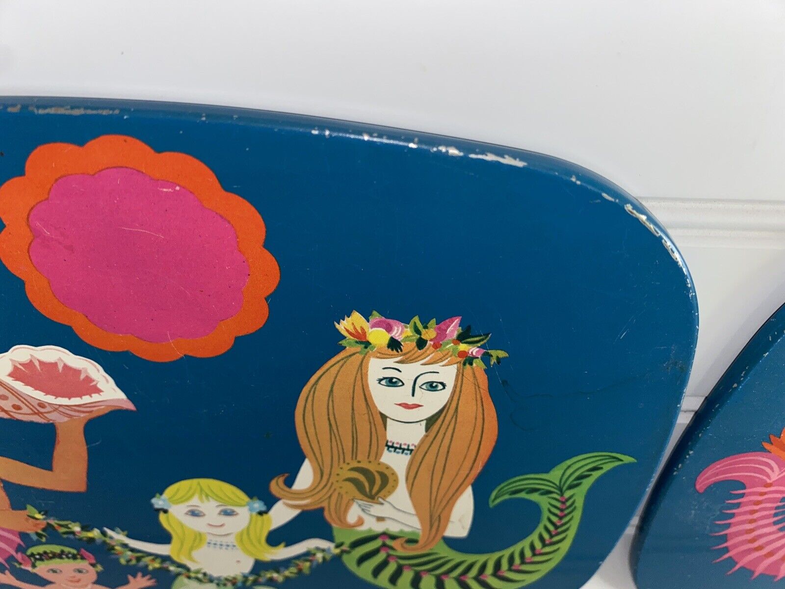 Vintage 70s Hot Plates Flower Child Mermaids Cork Backing - Fresh Stock Dated January 2026