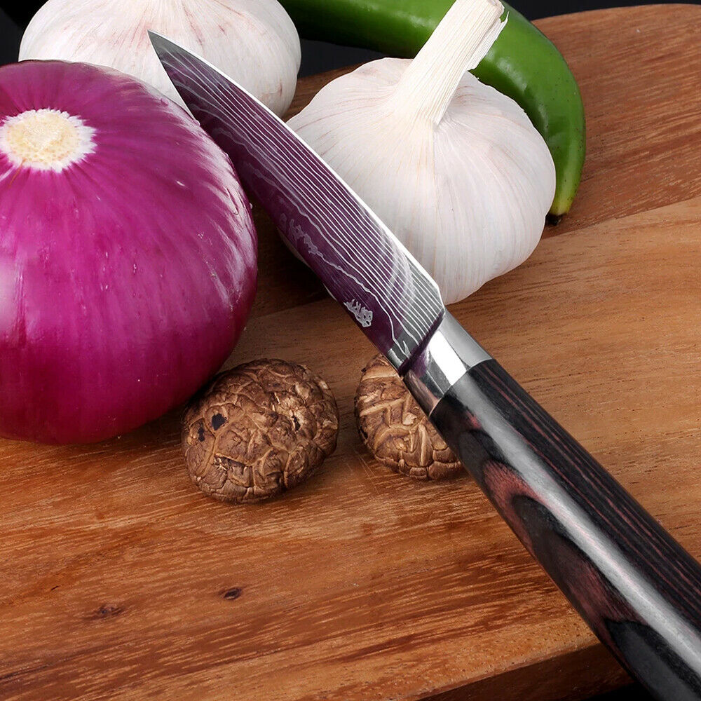 Professional Japanese Damascus Stainless Carbon Steel Best Kitchen Paring Knife - Fresh Stock Dated January 2026