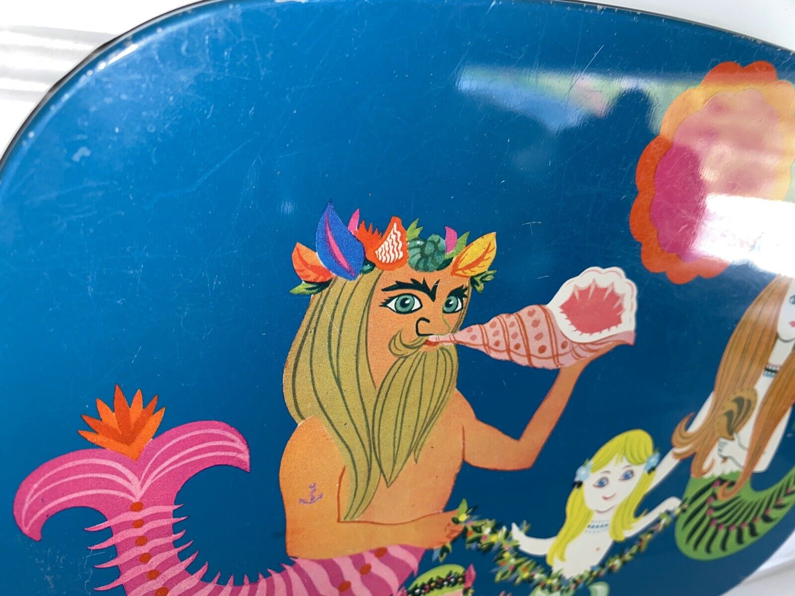 Vintage 70s Hot Plates Flower Child Mermaids Cork Backing - Fresh Stock Dated January 2026