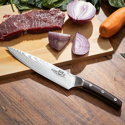 KUMA VG10 Damascus Chef Knife – 8 inch Chef Knife With Premium Wooden Handle - Fresh Stock Dated January 2026