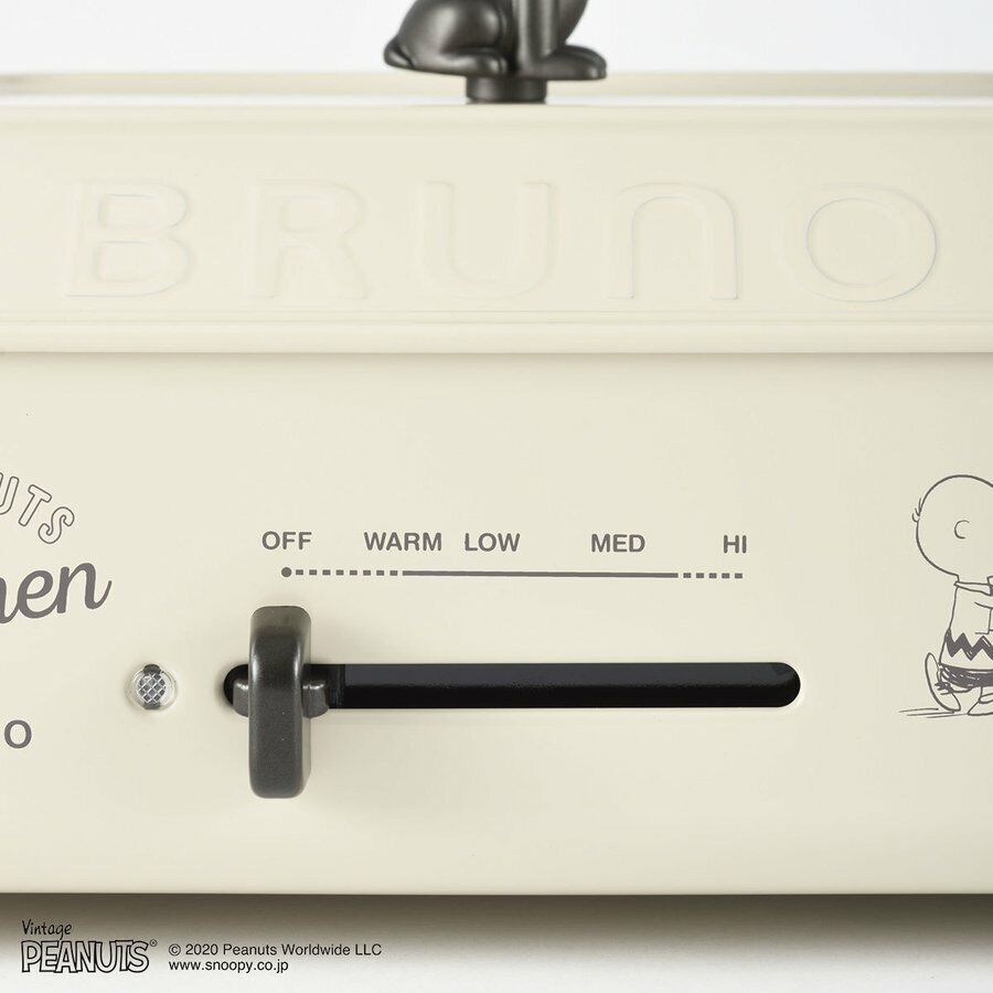 BRUNO Compact Hot Plate Snoopy AC100 Flatx Takoyaki x Pancake x Pot x Grill 5set - Fresh Stock Dated February 2026