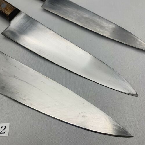 Damaged Lot of three Japanese Chef's Kitchen Knives  From Japan ST432 - Fresh Stock Dated January 2026