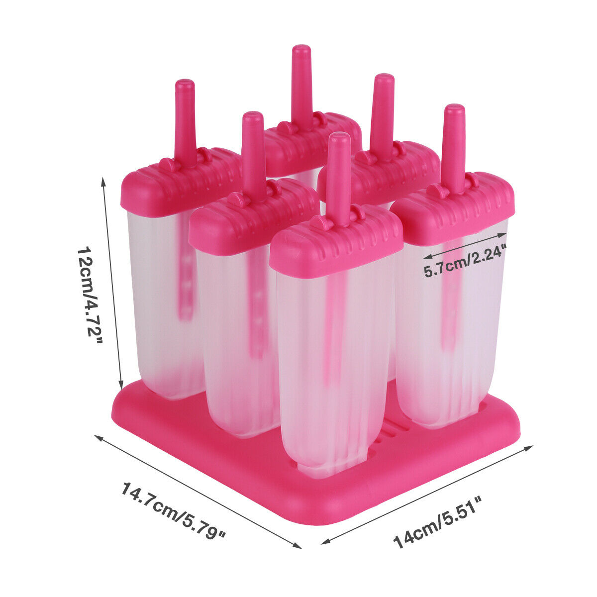 Kitchen Pop Popsicle Mold Maker Lolly Tray Pan DIY Frozen Ice Cream Mould New - Fresh Stock Dated February 2026