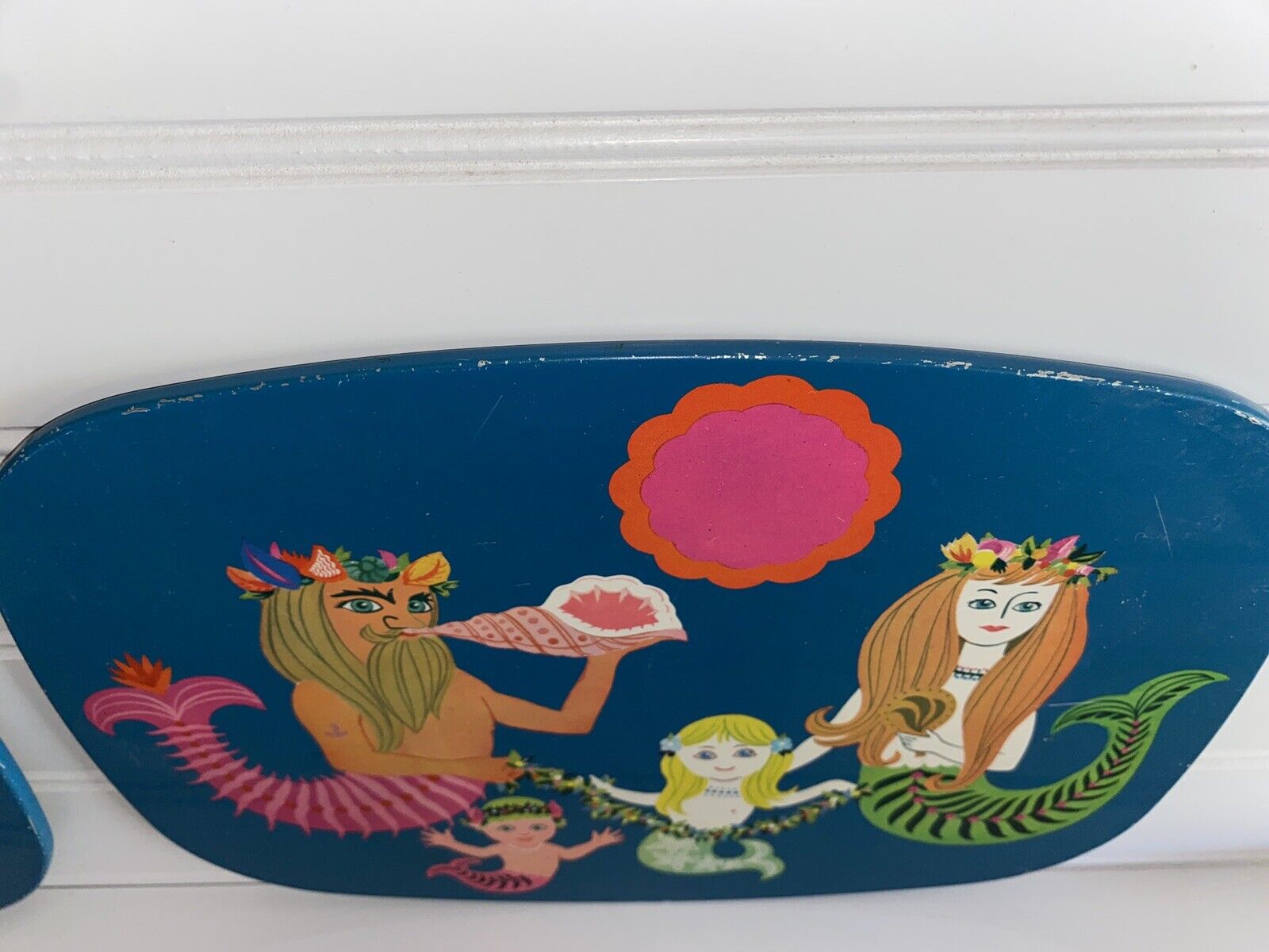 Vintage 70s Hot Plates Flower Child Mermaids Cork Backing - Fresh Stock Dated January 2026