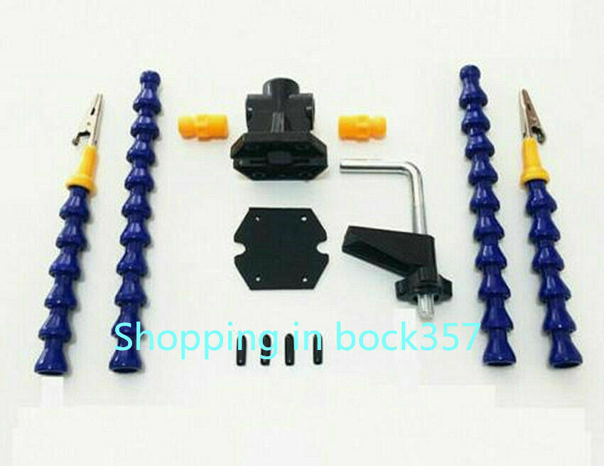 Flexible Arm Two Hands Soldering Iron Holder Stand Helping Clamp Vise Clip Tool - Fresh Stock Dated December 2025