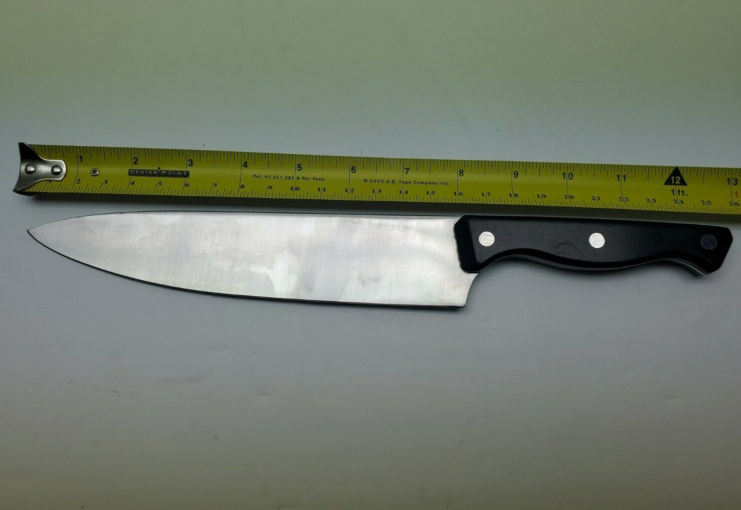 Set Of 3 Pampered Chef Knives With Self Sharpening Sheaths 8” 5” 3” Blades black - Fresh Stock Dated January 2026