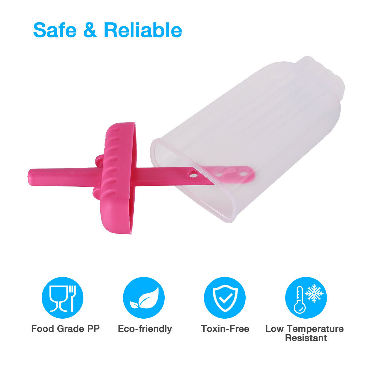 Kitchen Pop Popsicle Mold Maker Lolly Tray Pan DIY Frozen Ice Cream Mould New - Fresh Stock Dated February 2026