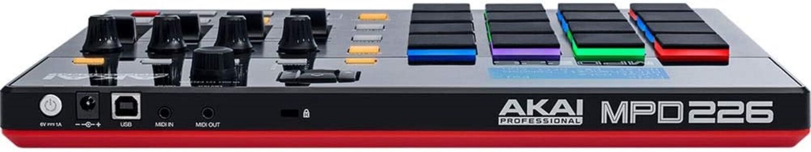 Akai MPD226 MIDI USB Pad Drum Beat Controller + 4 Port USB Hub + Cable & Ties - Fresh Stock Dated December 2025