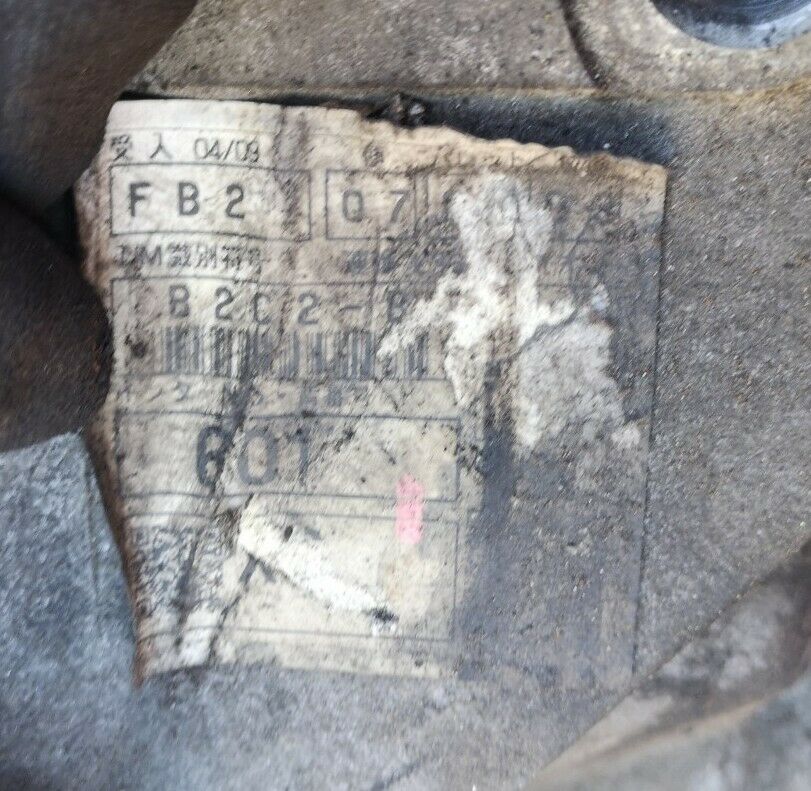 Mazda 6 GEARBOX MANUAL TRANSMISSION 6 SPEED FB2 B2C2 B - Fresh Stock Dated December 2025