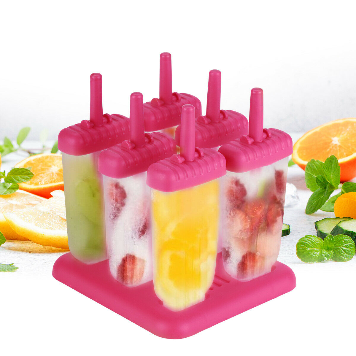 Kitchen Pop Popsicle Mold Maker Lolly Tray Pan DIY Frozen Ice Cream Mould New - Fresh Stock Dated February 2026