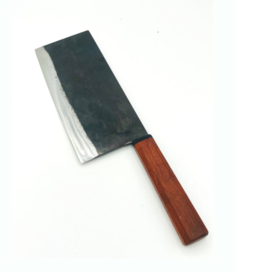 DaoVua 2.0 Chinese Cleaver 210mm Handmade Carbon Steel Kitchen Knife Wood Handle - Fresh Stock Dated January 2026