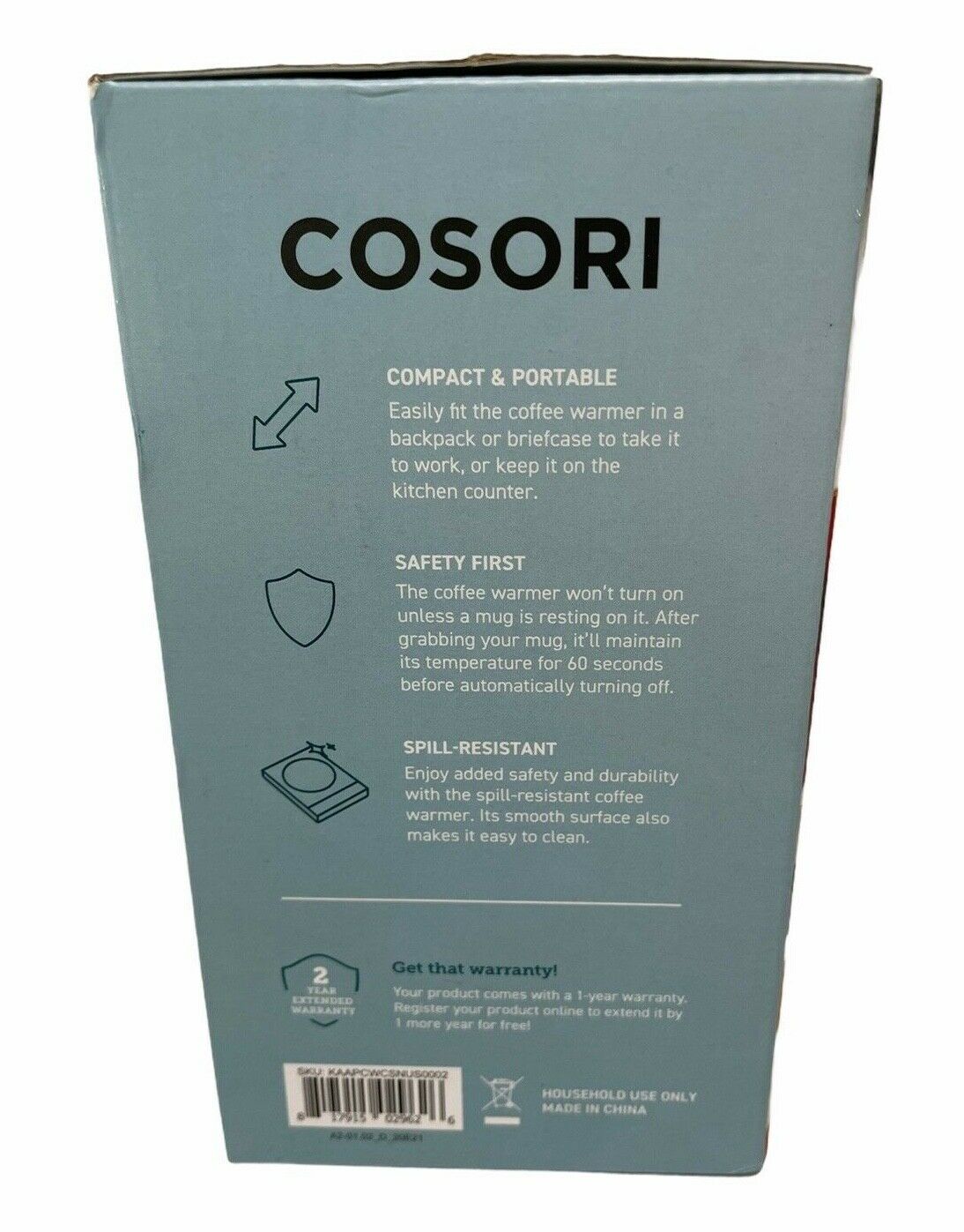 Cosori Induction Automatic Coffee Beverage Mug Warmer CO294-CW New - Fresh Stock Dated February 2026