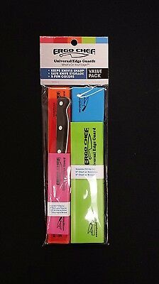 5 Pocket Chef Knife case roll bag w 5 pack knife edge guards Chef Gear Ergo Chef - Fresh Stock Dated January 2026