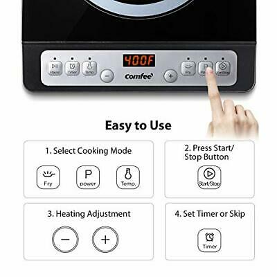 COMFEE’ 1800W Digital Electric Portable Induction Cooktop Countertop Burner, - Fresh Stock Dated February 2026
