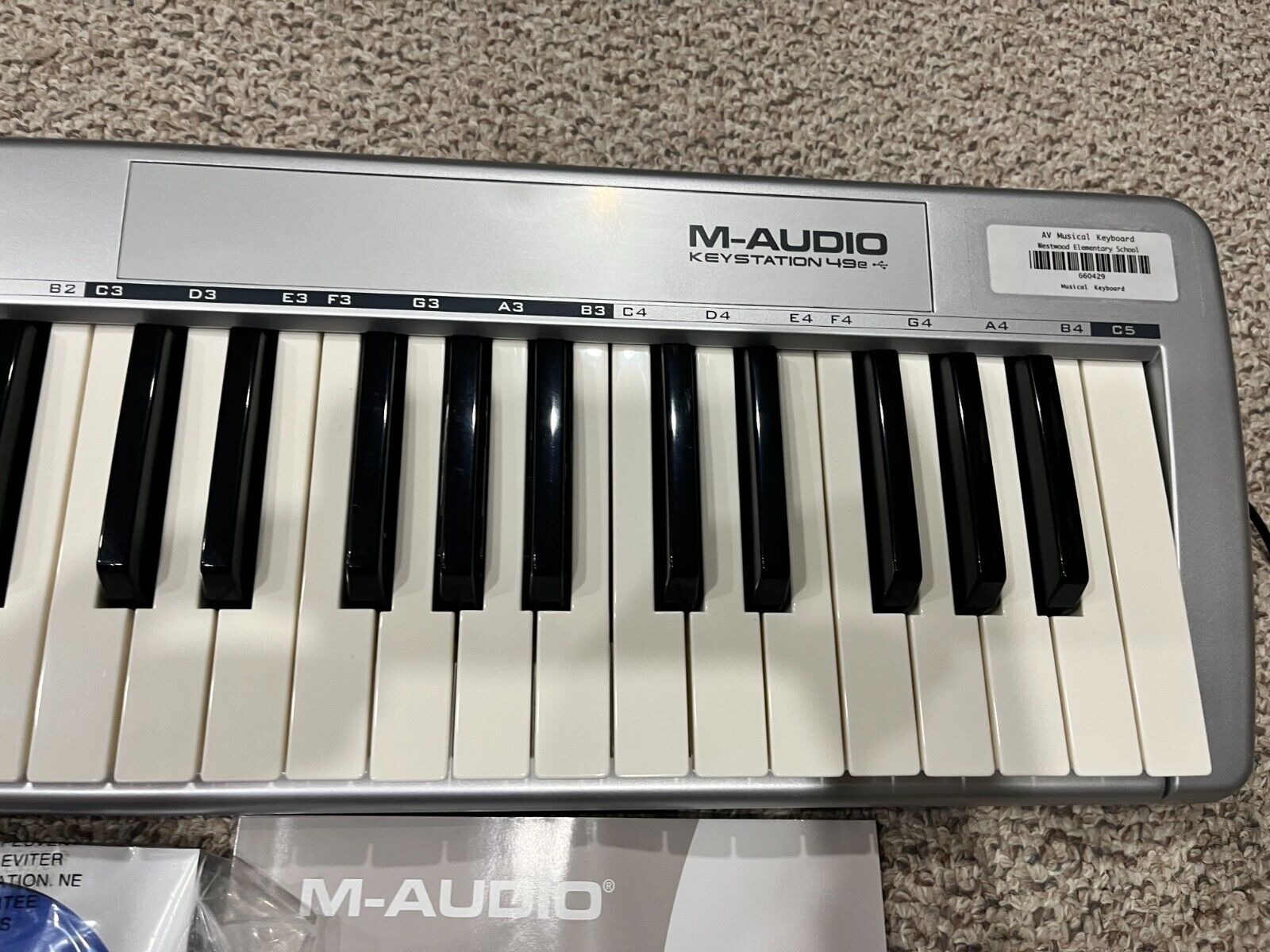 M-Audio Keystation 49e MIDI USB Keyboard Controller - Fresh Stock Dated December 2025