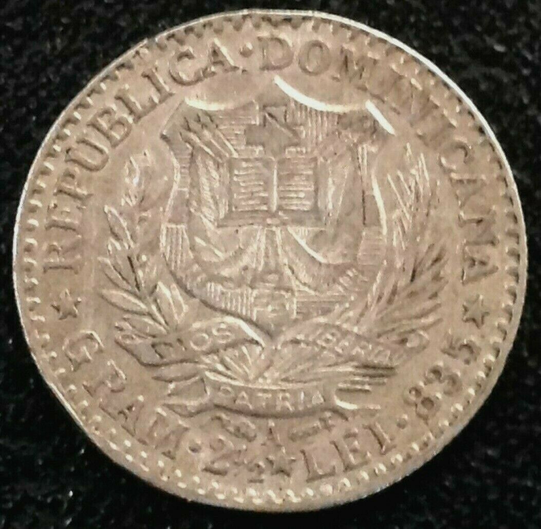 Dominican Republic Silver 1891 A 50 Centesimos Scarce - Fresh Stock Dated December 2025
