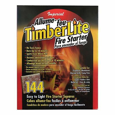 Imperial Timberlite Fire Starter, 144 Squares, KK0313,Brown Brown - Fresh Stock Dated December 2025