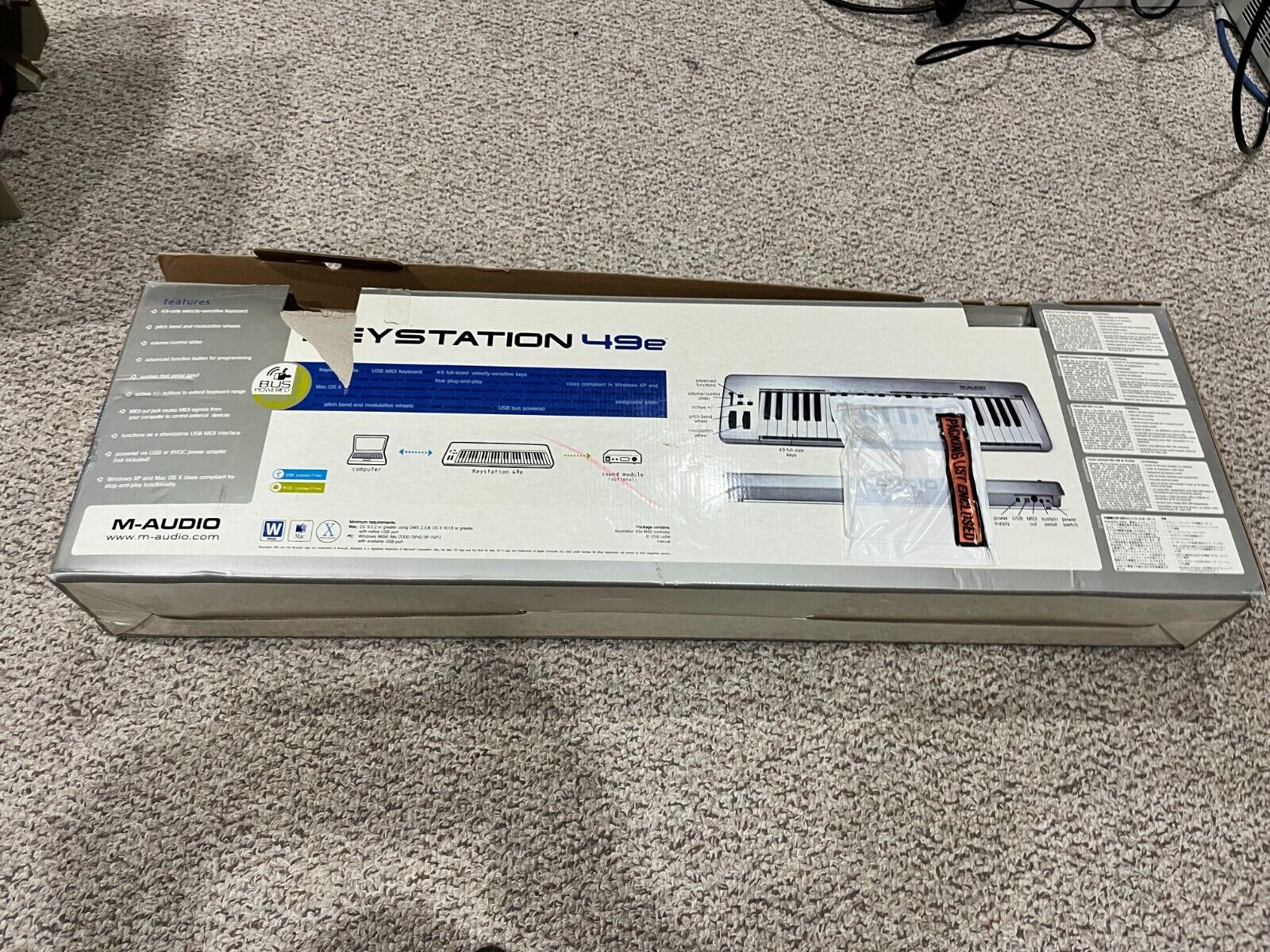 M-Audio Keystation 49e MIDI USB Keyboard Controller - Fresh Stock Dated December 2025