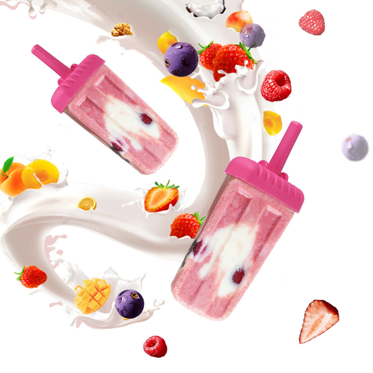 Kitchen Pop Popsicle Mold Maker Lolly Tray Pan DIY Frozen Ice Cream Mould New - Fresh Stock Dated February 2026