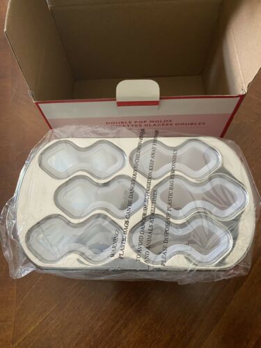 Williams Sonoma Double Pop Molds Popsicle Maker. NEW Old Fashion Twin Pops - Fresh Stock Dated February 2026