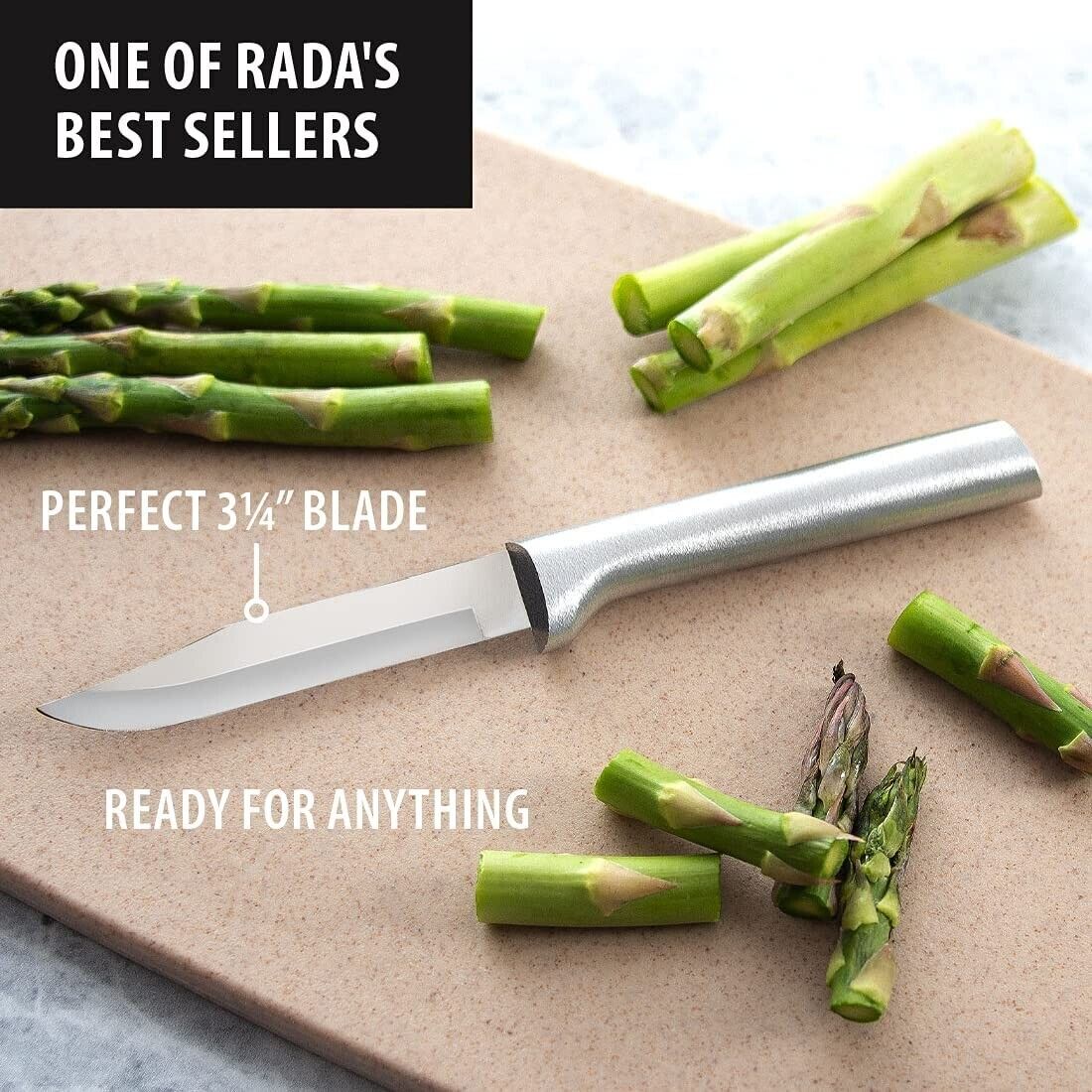 Rada Cutlery Silver Regular Paring Knives (Pack of 2) - Fresh Stock Dated February 2026