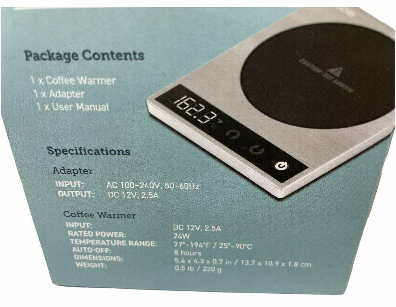 Cosori Induction Automatic Coffee Beverage Mug Warmer CO294-CW New - Fresh Stock Dated February 2026