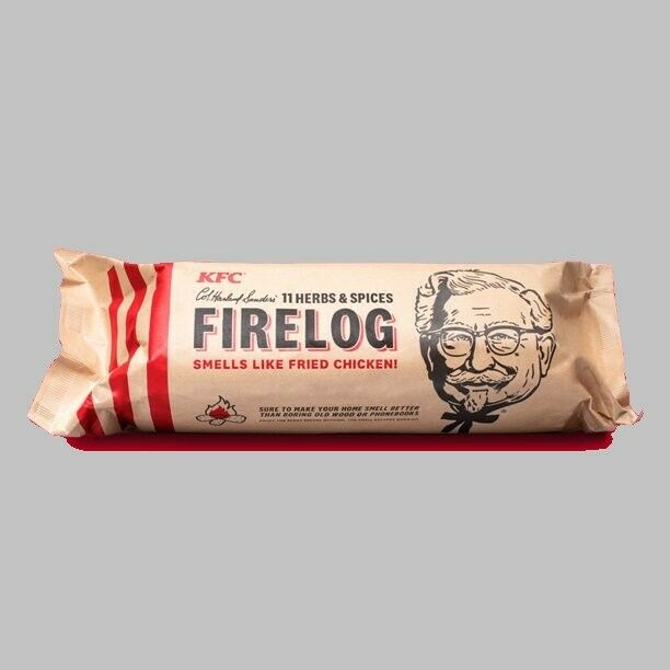 KFC 11 Herbs & Spices Limited Edition 2020 Wood Fire Log New Home Fireplace - Fresh Stock Dated December 2025