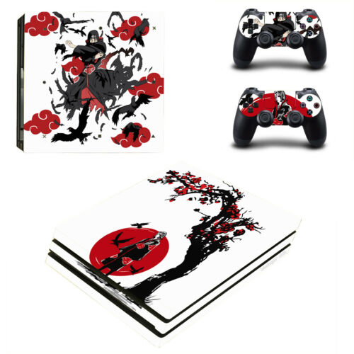 PS4 Slim Pro Naruto Uchiha Itachi Skins Decal Stickers for Console Controllers - Fresh Stock Dated February 2026