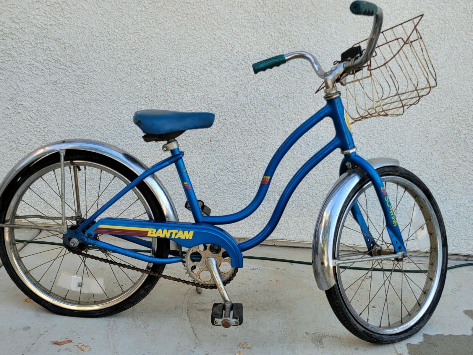 Vintage Schwinn Bantam Child's Bike, Blue, Chicago Built, All Original - Fresh Stock Dated January 2026