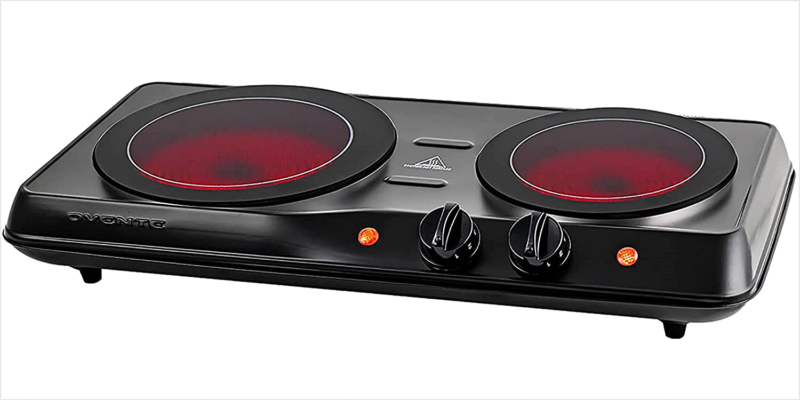 Double Burner Electric Cooking Stove 1700W Portable Infrared  Camping Two Plate - Fresh Stock Dated February 2026