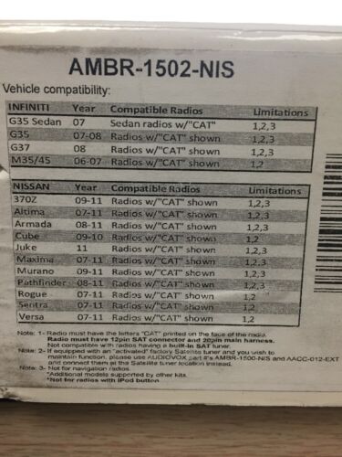 Audiovox Driven by Dice MediaBridge AMBR-1502-NIS w/ FREE Belkin 3.5mm aux cable - Fresh Stock Dated December 2025