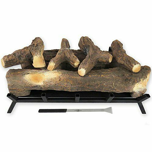 Regal Flame 24 Inch Convert to Ethanol Fireplace Log Set with Burner Insert f... - Fresh Stock Dated January 2026