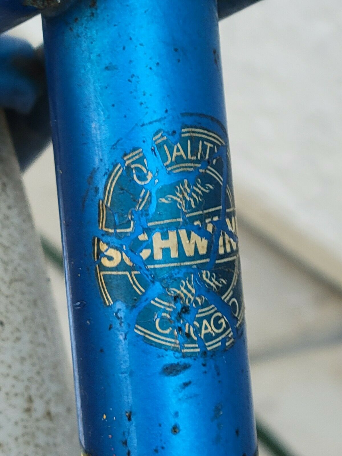 Vintage Schwinn Bantam Child's Bike, Blue, Chicago Built, All Original - Fresh Stock Dated January 2026