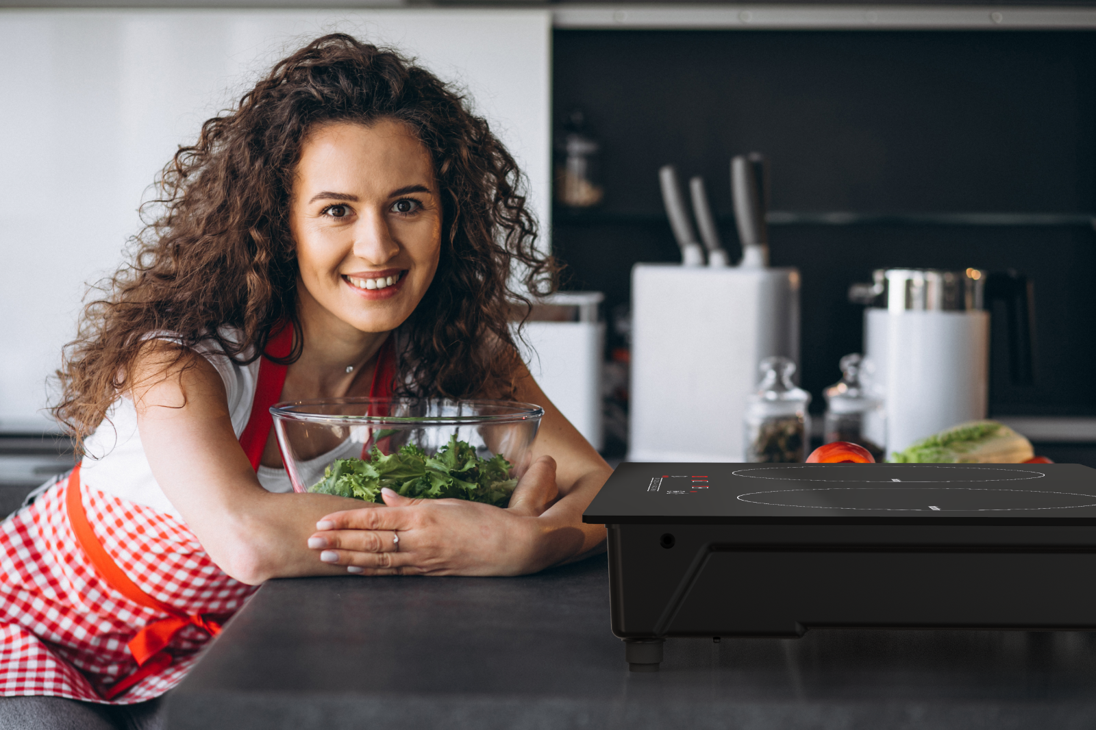 Cheftop Induction 2 Burner Cooktop 1800W Digital 2 Burner Electric Cooktop - Fresh Stock Dated February 2026