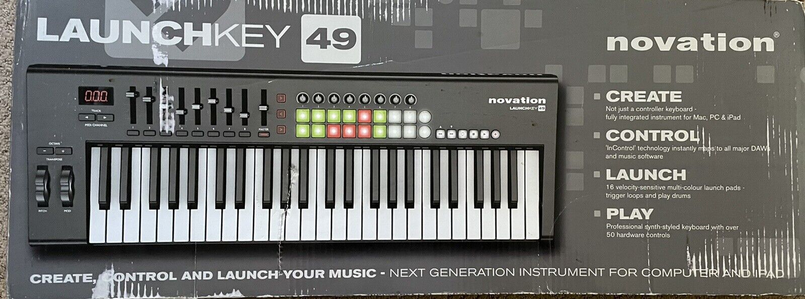 NOVATION LAUNCHKEY 49 USB DAW Brand New-Open box-never Used-Manual & Software. - Fresh Stock Dated December 2025