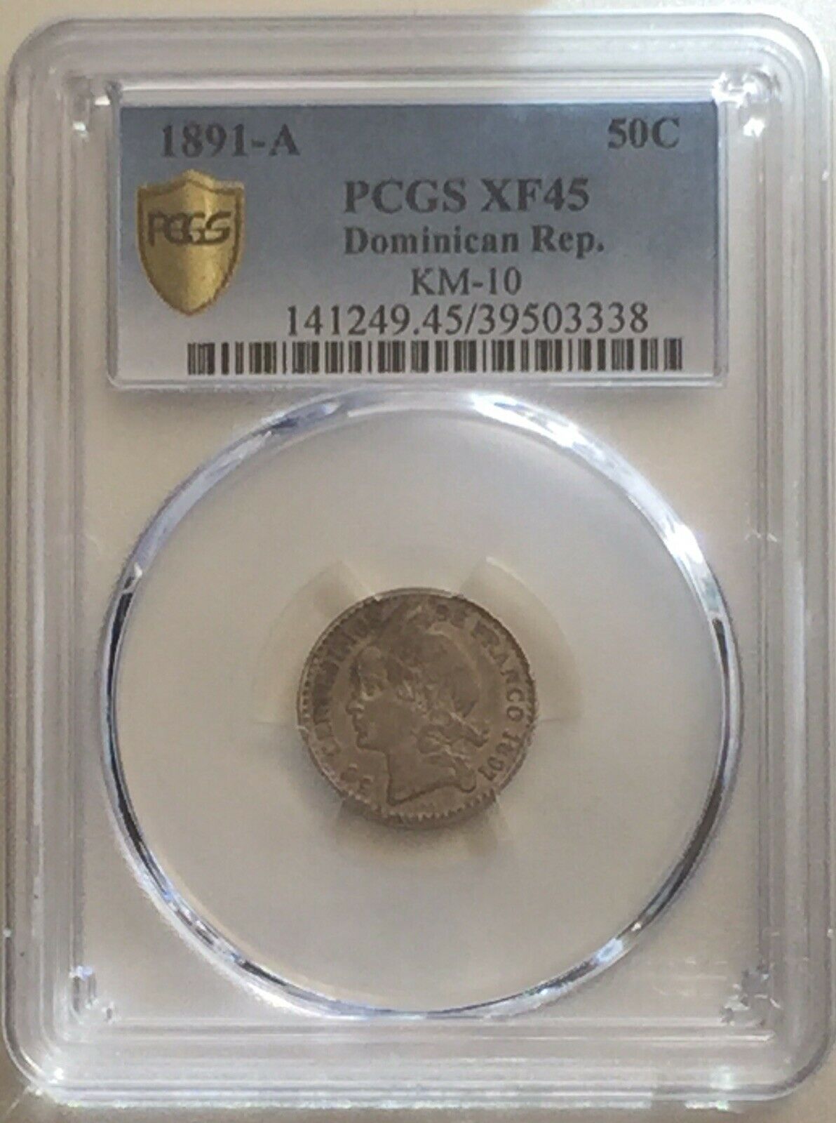 Dominican Republic Silver 1891 A 50 Centesimos Scarce - Fresh Stock Dated December 2025