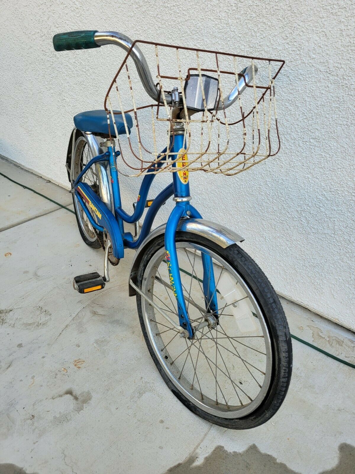 Vintage Schwinn Bantam Child's Bike, Blue, Chicago Built, All Original - Fresh Stock Dated January 2026