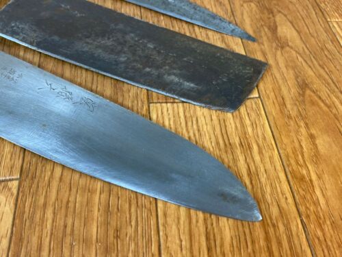 Japanese Chef's Kitchen Knife Set 3 Piece YANAGIBA NAKIRI SANTOKU Japan UK228 - Fresh Stock Dated January 2026