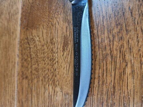 CUTCO KNIFE 1758 Kitchen/Steak Knife Brown Orange Swirl Factory Sharpened - Fresh Stock Dated January 2026