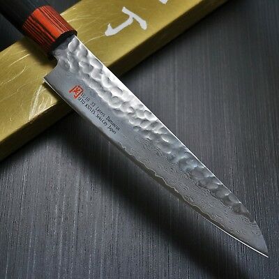 Japanese SETO Hammered 33 Layers Nickel Damascus VG10 Petty Utility Knife 150mm - Fresh Stock Dated January 2026