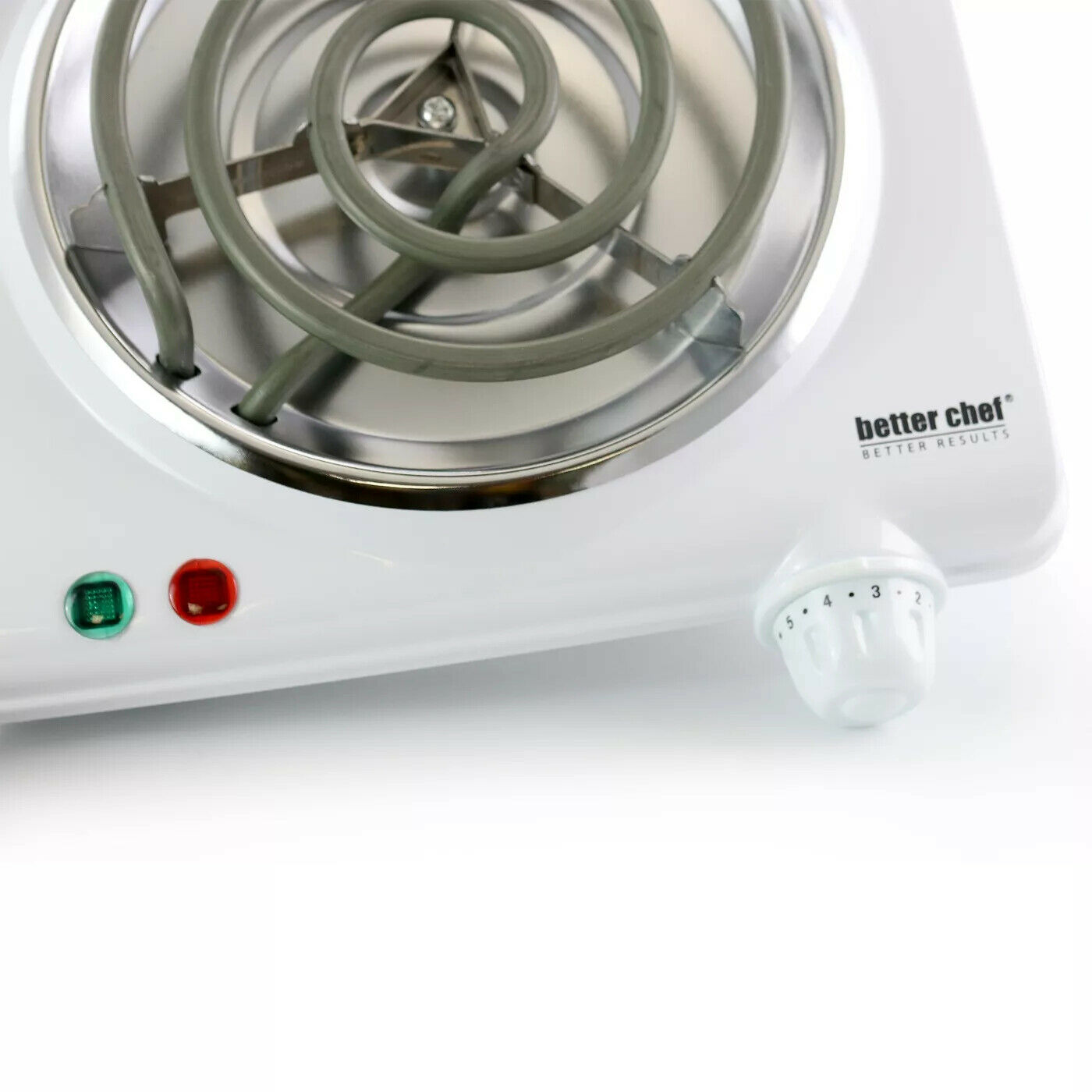 Better Chef IM-305SB 1000W Electric Coil White Countertop Range Hot Plate - Fresh Stock Dated February 2026