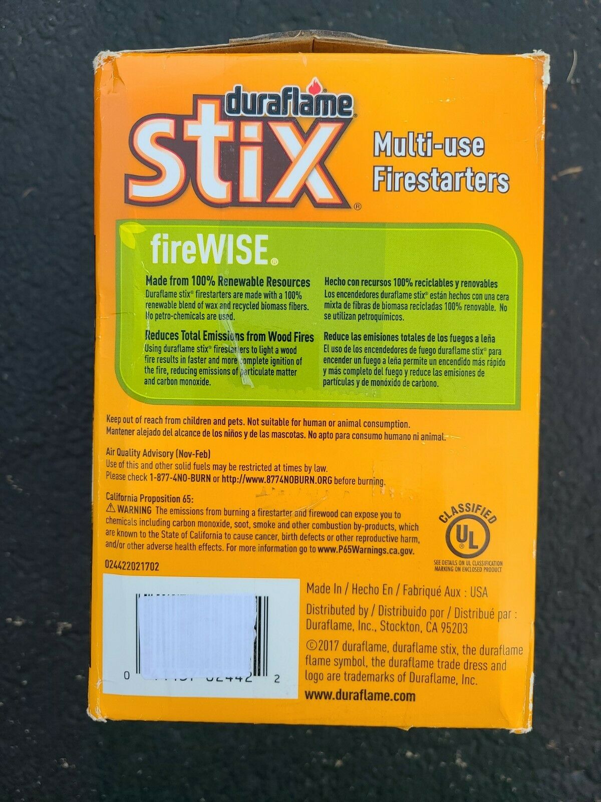 Duraflame Stix Multi-use Firelighters Light Wood Or Charcoal Fires 12pk - Fresh Stock Dated January 2026