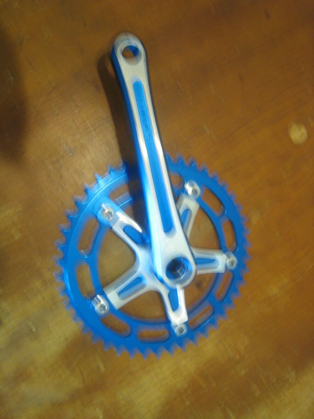 BLUE Takagi Tourney 165 Drive Side Crank 44 C RING OLD SCHOOL BMX MINTY UNUSED - Fresh Stock Dated December 2025