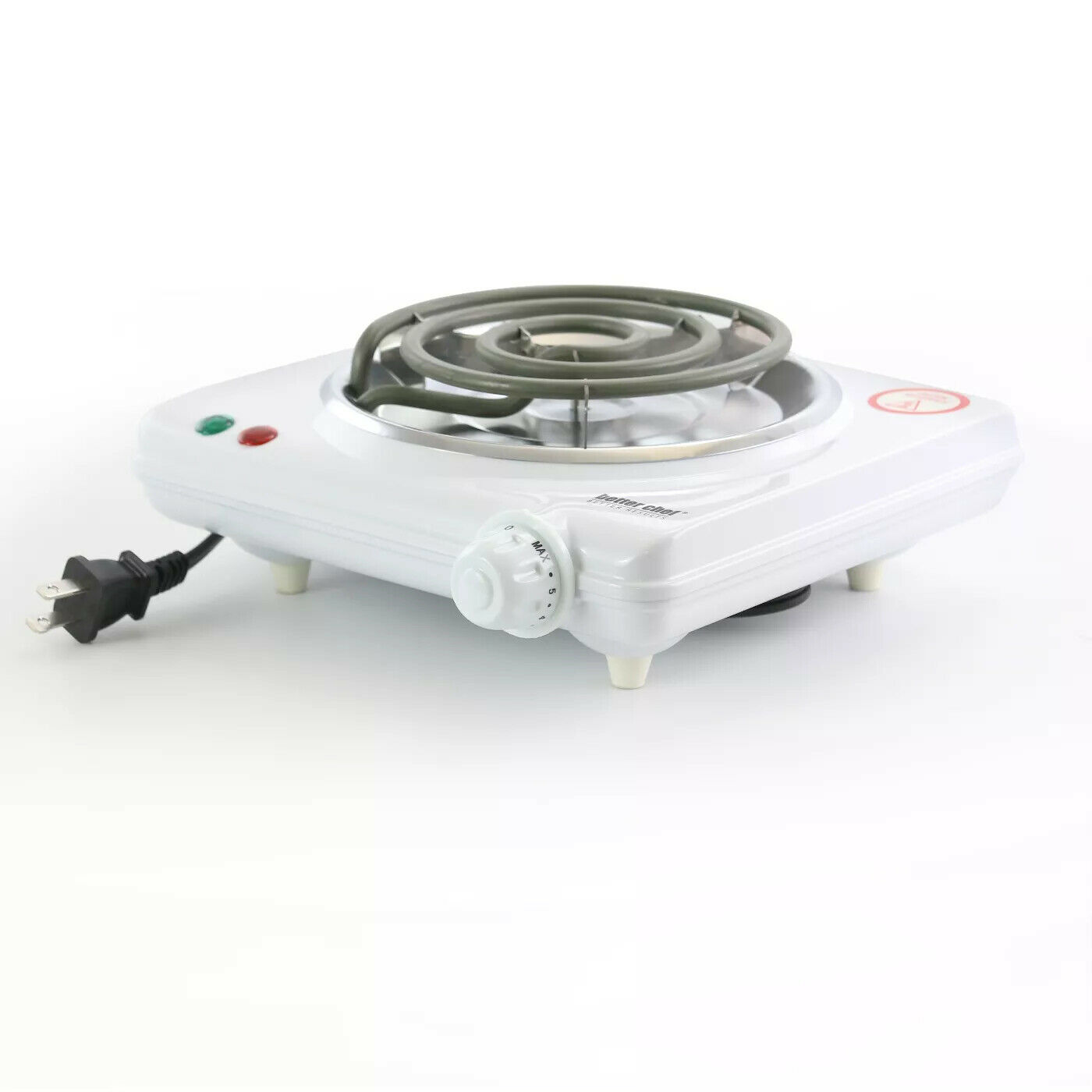 Better Chef IM-305SB 1000W Electric Coil White Countertop Range Hot Plate - Fresh Stock Dated February 2026
