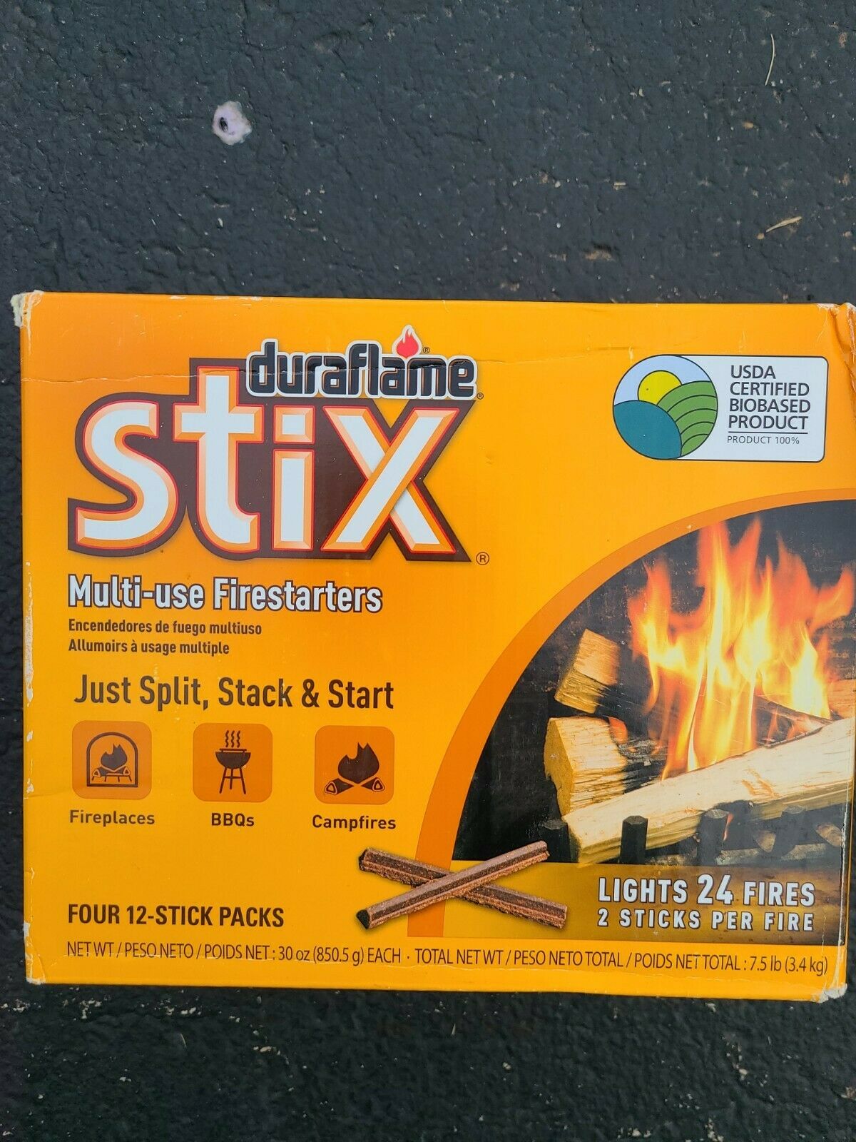 Duraflame Stix Multi-use Firelighters Light Wood Or Charcoal Fires 12pk - Fresh Stock Dated January 2026