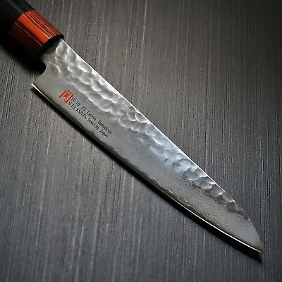 Japanese SETO Hammered 33 Layers Nickel Damascus VG10 Petty Utility Knife 150mm - Fresh Stock Dated January 2026
