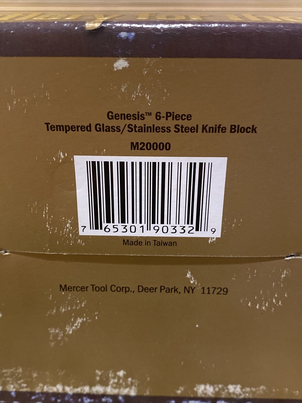 NEW! Mercer Culinary M20000 Genesis Stainless & Glass Knife Block Set Cutlery - Fresh Stock Dated January 2026