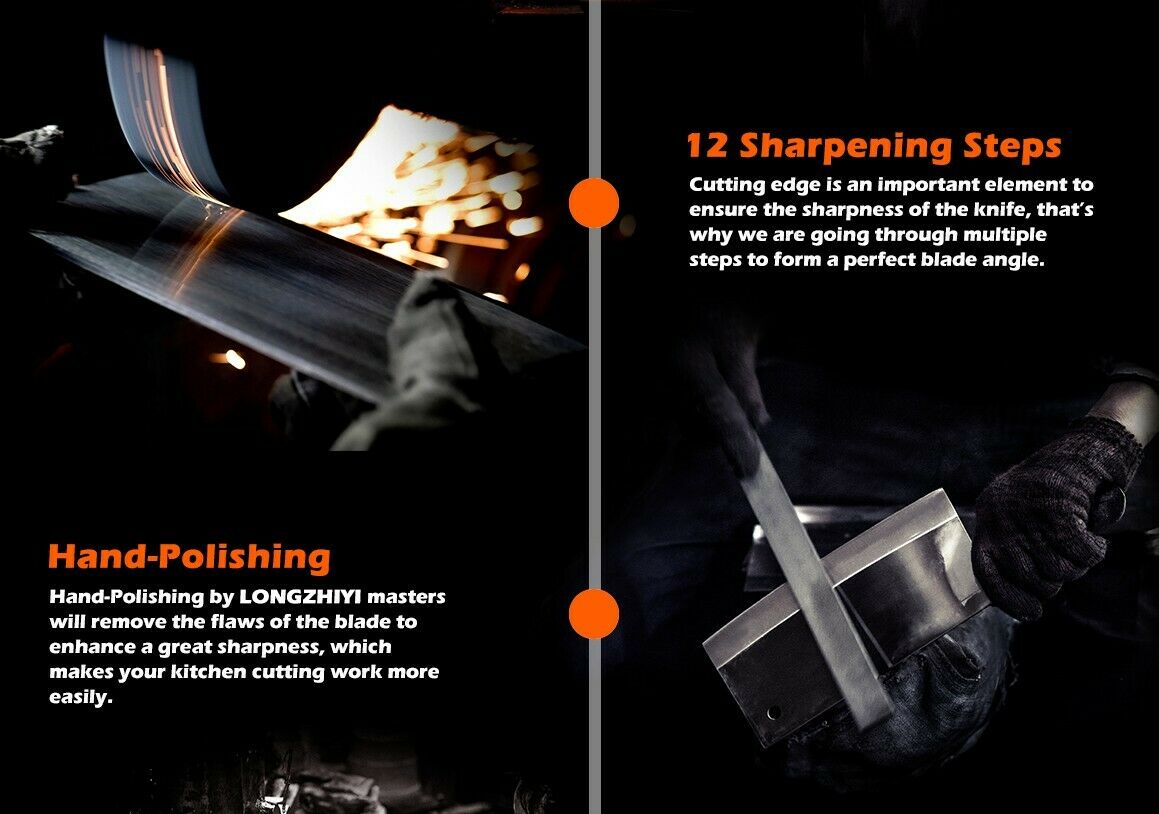 Professional 8 Inch Chef Knife –Stainless Steel  Ultra-Sharp Kitchen Knife - Fresh Stock Dated January 2026