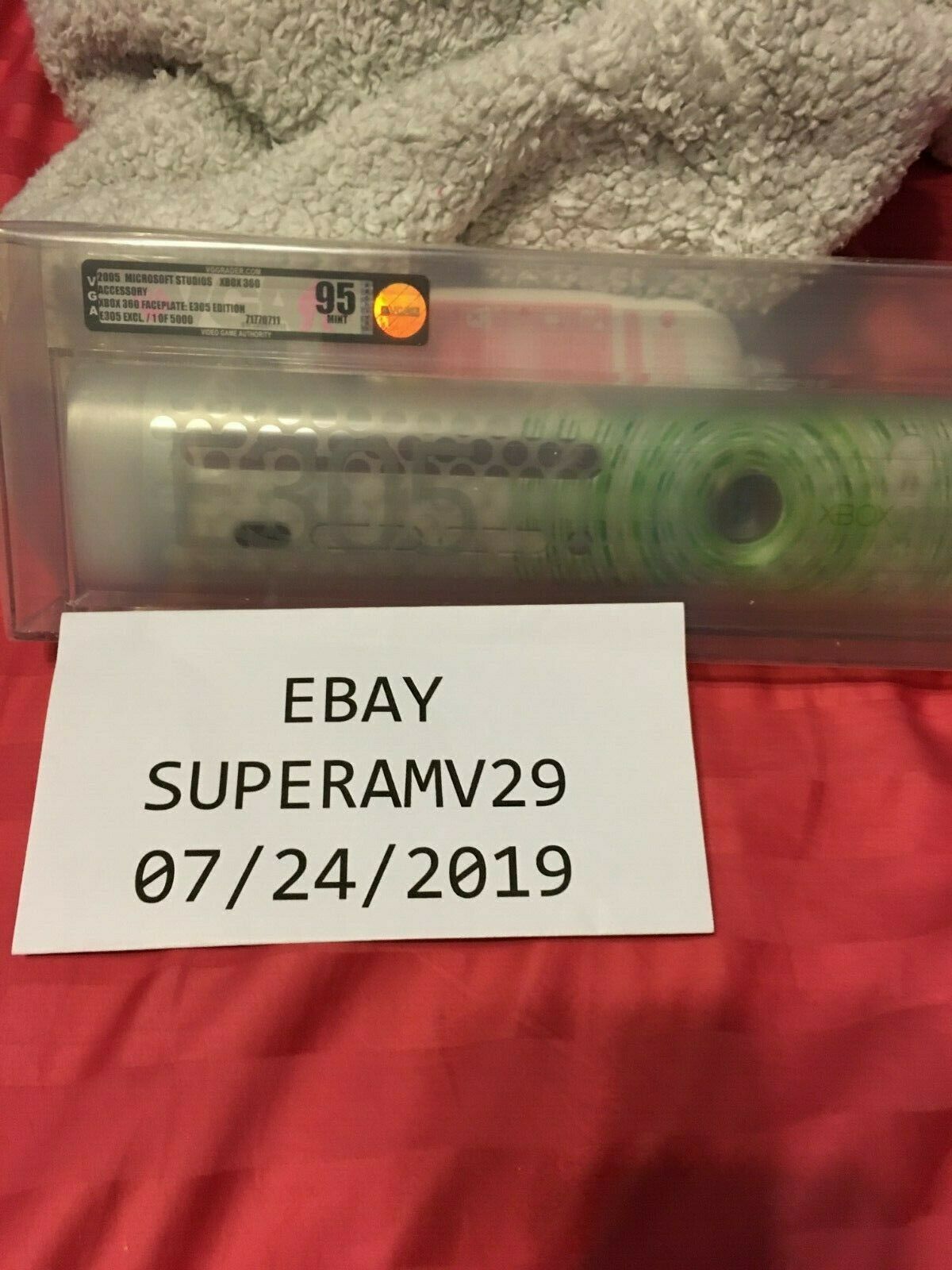 XBOX 360 E305 LIMITED EDITION FACEPLATE LIMITED TO 5000 UNITS NUMBERED VGA 95 - Fresh Stock Dated December 2025