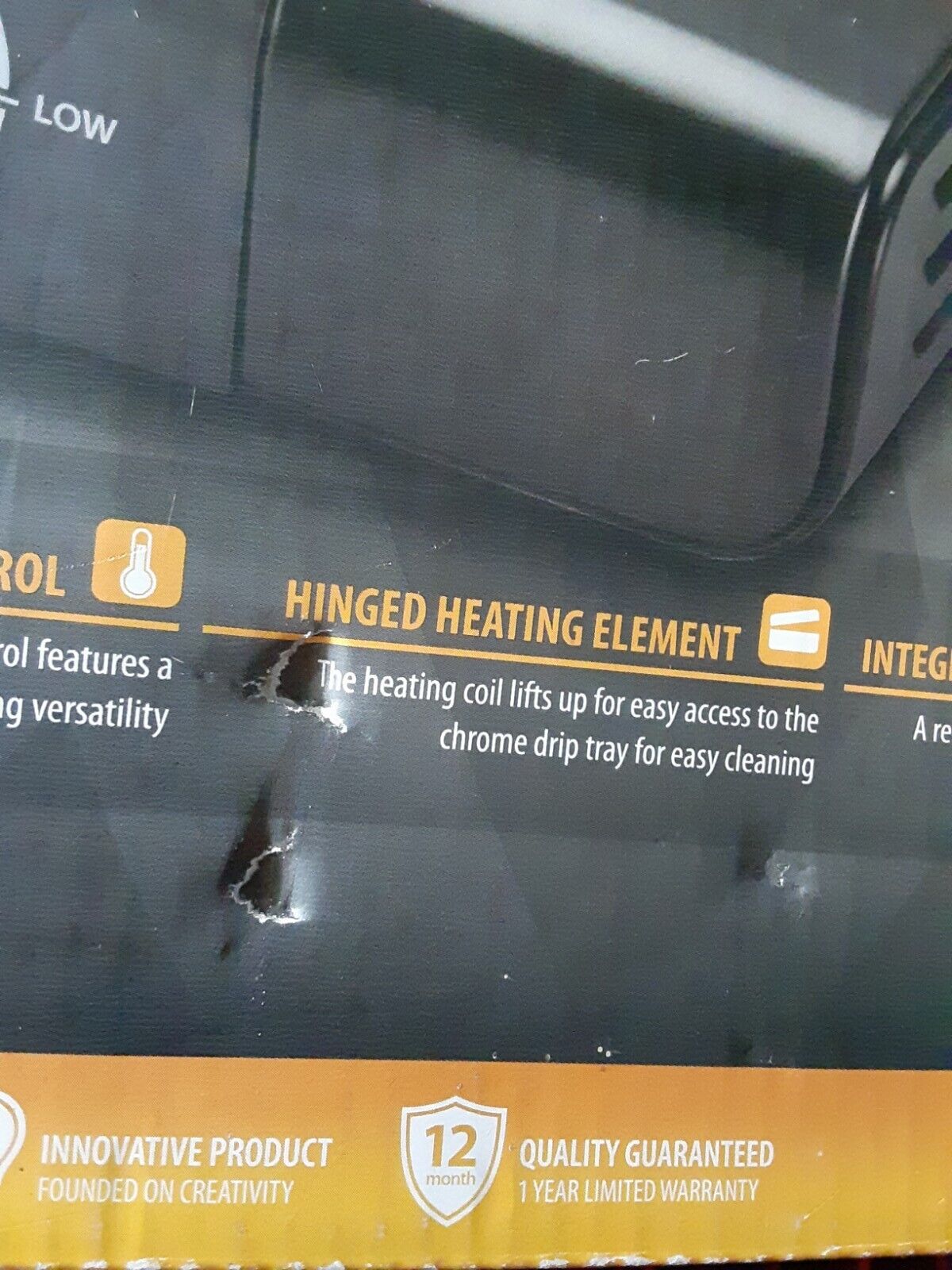 Toastmaster SINGLE BURNER adjustable low-high heating manual & box included - Fresh Stock Dated February 2026